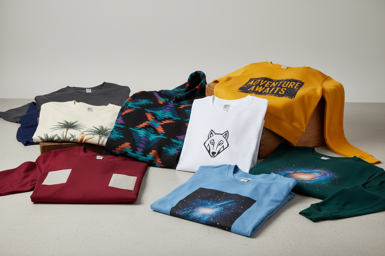 CUSTOM T-SHIRTS AND HOODIES